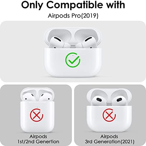 Калъф за Airpods Pro, Калъф Filoto Airpod Pro на Apple AirPods Pro (2019), Сладък Защитен Силиконов Калъф-аксесоари с брелоком-помпоном за жени и момичета (Бордо pro)
