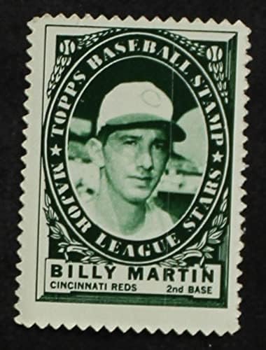 1961 г. Оглавява Били Мартин Синсинати Редс (бейзболна картичка), БИВШ Редс