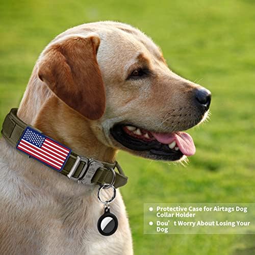 Набор от тактически греди и каишки за кучета, Регулируема военно-тренировъчен найлонов яка VORCIK с дръжка и стабилна метална катарама за средни и големи кучета, с кал