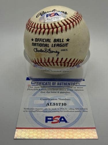 Дюк Снайдер на Бруклин Доджърс Подписа Автограф Официален Представител на MLB Бейзбол PSA DNA - Бейзболни топки