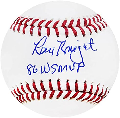 Рей Найт подписа Договор с Rawlings Official MLB Бейзбол w /86 WS MVP - Бейзболни топки с автографи