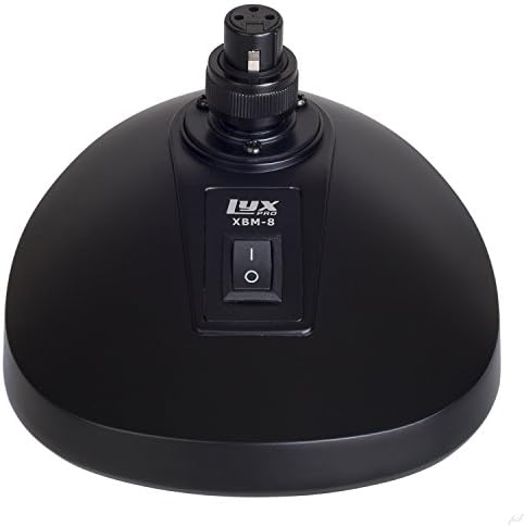Настолна поставка за микрофон LyxPro XBM-8 с вграден конектор XLR за микрофони на модния подиум и гъши врата,
