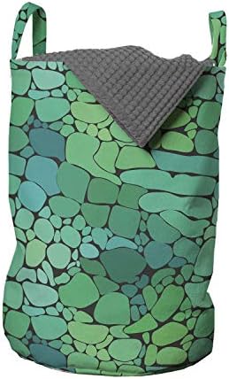 Чанта за дрехи Ambesonne от Крокодилска кожа, Екзотичен Крокодил, Абстрактен образ от Змийска Кожа, Графичен