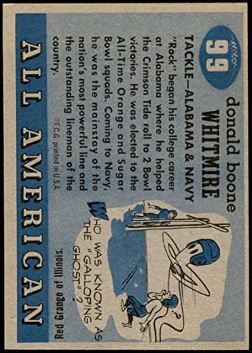 1955 Топпс 99 Дон Уитмайр (Футболна карта) EX/ MOUNT Алабама/КПД