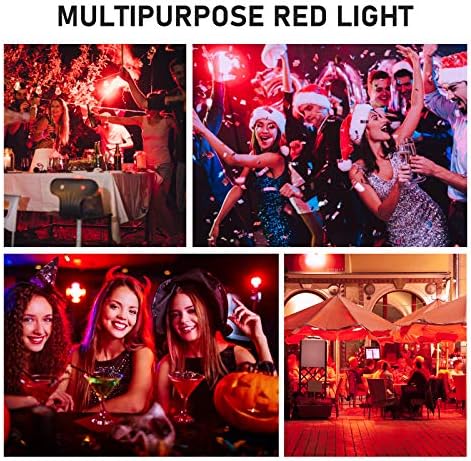 3 Опаковки Led червени Лампи 9 Вата A19 Празнични Светлини 60 W Еквивалент на 700ЛМ Отличен за Декорация на