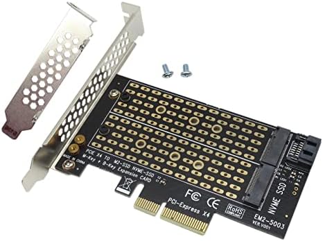 Нов M. 2 NGFF за настолни КОМПЮТРИ PCIe x4 x8 x16 NVMe SATA Dual SSD-адаптер PCI Express