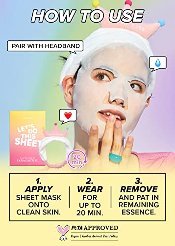 Комплект маски I оросяване планина CARE Sheet Mask Pack - Нека да направим Този Лист + Серум за лице - Juicy