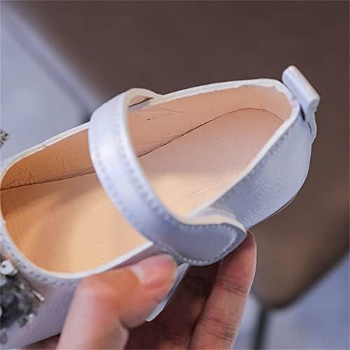 Модел обувки за малки момичета, на Модела на обувките Мери Джейн, Обувки Принцеса с цветовете на ниски токчета, Обувките, предназначени за малки деца (Сребро, за дец?
