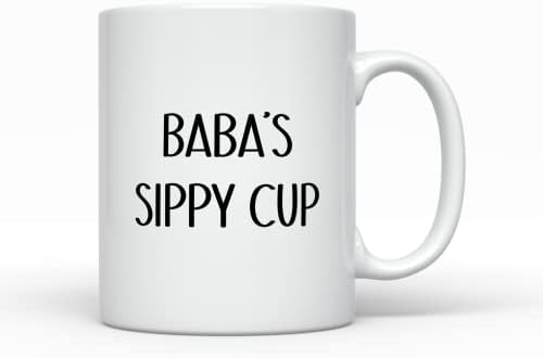 Кафеена Чаша Baba's Sippy Cup, Забавни Идеи за Подарък на баба и Дядо, най-Добрият Подарък за Рожден Ден, Коледна Чаша от Дъщеря си Внук