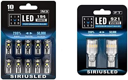 Спестете 10% за опаковки от 10 led лампи size194 и 921 комбинирана с led подсветка...