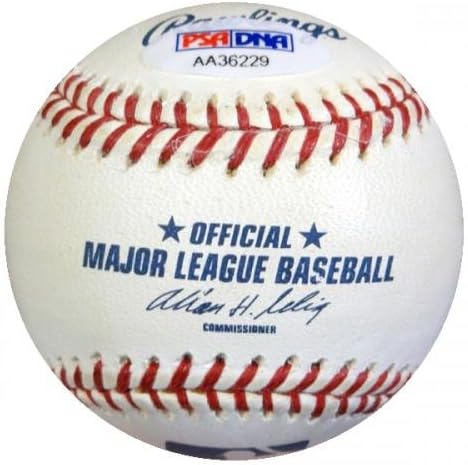 Дайонер Наваро С Автограф от Официалния Представител на MLB Бейзбол Ню Йорк Янкис PSA/DNA #AA36229 - Бейзболни топки с автографи