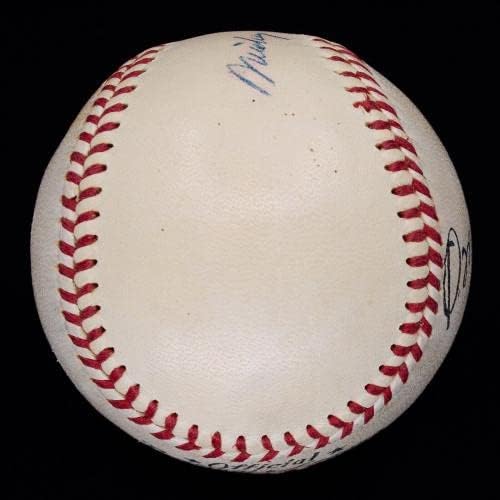 Най-добър сингъл на Мики Кокрейна с автограф ONL Baseball HOF Г. 1962 JSA LOA - Бейзболни топки с автографи