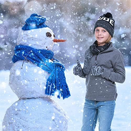 Комплект шапки, шалове и ръкавици за момчета Polarwear-Детски Зимни Аксесоари За студено време-Детски комплект шапки за еднократна употреба от 3 теми-Комплекти шалове з
