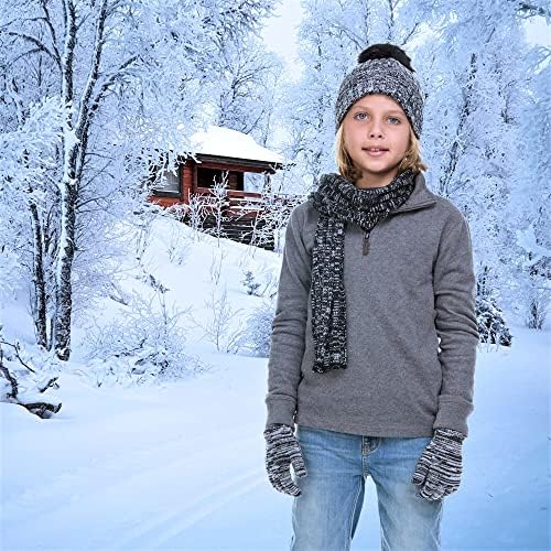 Комплект шапки, шалове и ръкавици за момчета Polarwear-Детски Зимни Аксесоари За студено време-Детски комплект шапки за еднократна употреба от 3 теми-Комплекти шалове з
