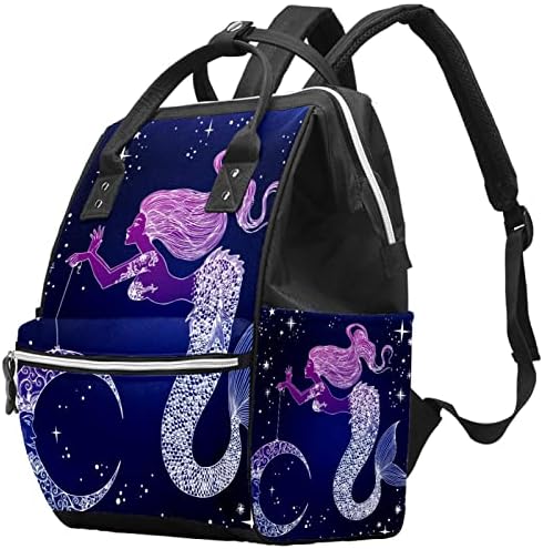 Чанта за Памперси Star Moon Mermaid Чанта За Грижа За Подгузниками Чанта За смяна на Пелени