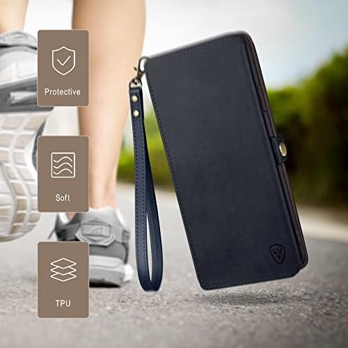XcaseBar за Samsung Galaxy а a53 5G Чанта-портфейл с 【RFID Заключване】 Титуляр за кредитни карти, Флип-за награда-книга
