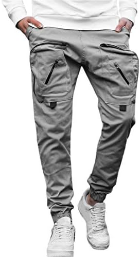 Мъжки Панталони-карго Andongnywell, Приталенные Ежедневни Панталони за Бягане, Спортни Панталони с Джобове, Панталони