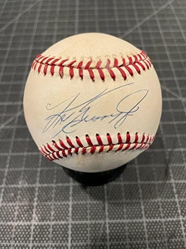 Бейзболни топки с автограф на Кен Гриффи -младши Моряците Редс Уайт Сокс с един подпис Jsa Автентични - Бейзболни