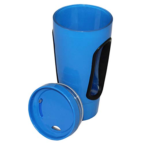 Адаптивни чаша за пиене Ръка в чаша за рехабилитация, синя, 16 унции