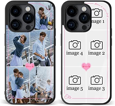 Лични калъфи за телефони с индивидуални снимки на iPhone 11 12 13 14 Pro Max Plus Mini X 5 6 7 8 Samsung Z Flip 3 4 Galaxy S A Note Moto G Edge Series Pixel 7 7Pro LG (4 снимка с сърце на любовта)