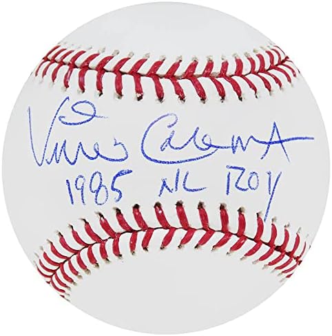 Винс Колман е подписал Официален бейзболен мач Роулингс МЕЙДЖЪР лийг бейзбол с 85 години Рояк - Бейзболни топки