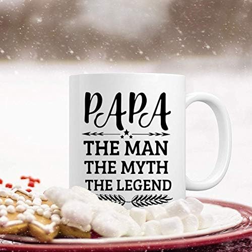 Баща-Човек, Мит, Легенда, Забавна Кафеена Чаша, Чаша за Деня на бащата, Подаръци за татко, на Дядо, на Чаша