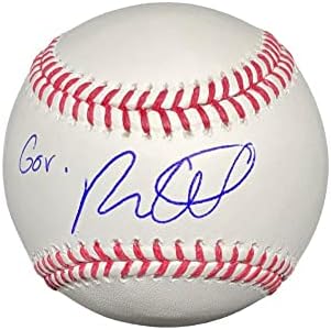 Управител Рон Desantis даде Автограф Бейсбольному топката OMLB - председател 2024 година ? JSA - Бейзболни топки