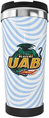 Кафеена Чаша с логото на Lujzwop Uab Blazers, Чаша С Двойно Вакуумна Изолация От Неръждаема Стомана, утайка