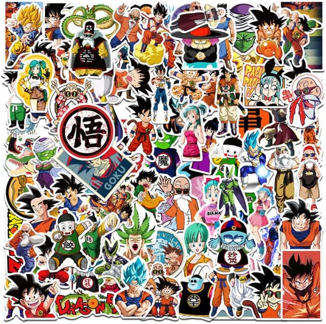 100шт Японски Етикети Goku Пакети Лаптоп Стикер на Скейтборд Бомба Пакет за Възрастни Подрастващите Деца Скейт