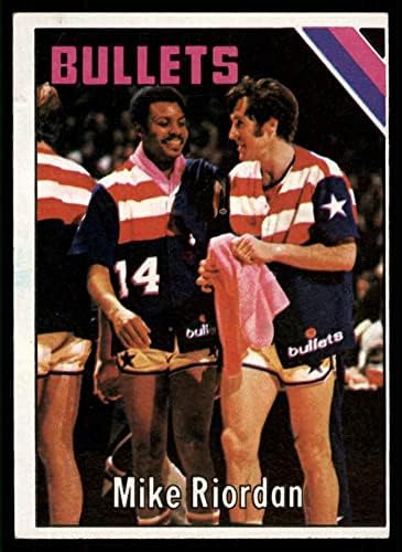 1975 Topps 95 Майк Риордан Вашингтон Буллетс (Уизардс) (Баскетболно карта) ТНА Буллетс (Уизардс) Колеж Провидънс
