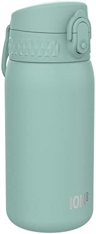 Запечатани детска бутилка за вода Ion8, неръждаема стомана с вакуумна изолация, 320 мл (11 грама), Тюркоаз