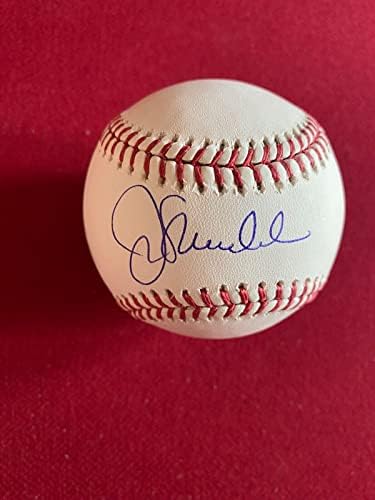 Джо Мэддон, с автограф (JSA) Официален бейзбол (ретро) Къбс - Бейзболни топки с автографи