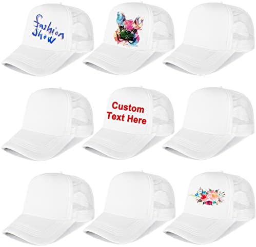Echolife 9 Опаковки Сублимационных Заготовки бейзболна шапка Регулируема Полиестер Mesh Шапка Шапки шофьор на