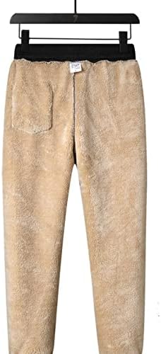 Dudubaby Мъжки Памучни Панталони От Топъл Отвътре, Спортни Панталони Големи Размери, Плюш Сгъстено Панталон