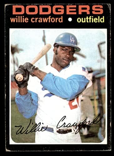 1971 Topps # 519 Уили Крауфорд Лос Анджелис Доджърс (Бейзбол карта) VG Dodgers