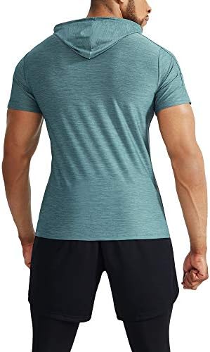 Мъжка спортна риза NELEUS Dry Fit Performance с Качулки