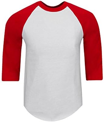 Мъжка бейзболна риза Raglan Fitscloth – Класически и Ежедневни Памучен Риза с 3/4 ръкав, Спортна Тениска от