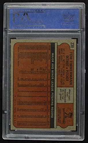 1972 Topps 239 Това Тиммерманн Детройт Тайгърс (бейзболна картичка) PSA PSA 8.00 Тигри