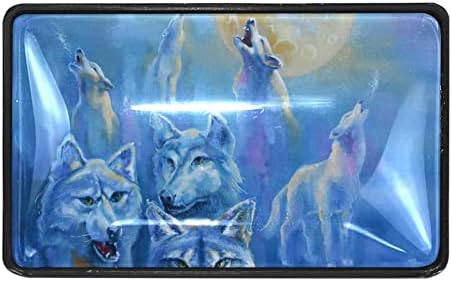 Мебелни Дръжки Хардуер Чекмеджето на Шкаф Кухненски Шкафове Синя Картина с маслени Бои от Вълци на пълнолуние