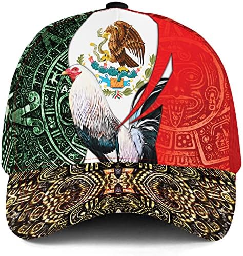Шапка с Петела Hieprints, Шапки с Петела за Мъже И Жени, 3D бейзболна шапка с Мексиканския Петела възстановяване