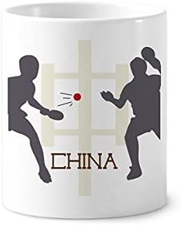 Китай Спортен Тенис На Маса Разбият Четка За Зъби На Писалка Притежател Чаша Cerac Поставка Молив Чаша