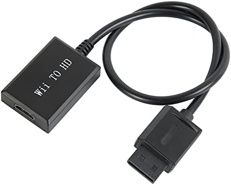 Игри AV адаптер DAUERHAFT, поддръжка на 1080P за Wii HD Конвертор мултимедиен интерфейс Кабел Щепсела и да играе Преобразуване на сигнал Професионален Портативен за HDTV