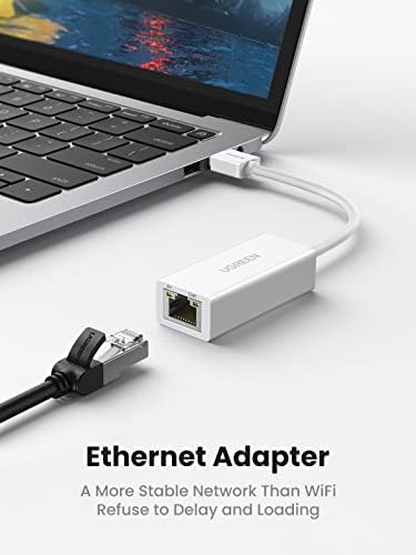 UGREEN Ethernet Адаптер USB 2.0 10 100 Мрежа за кабелен адаптер RJ-45 LAN, съвместими с Nintendo Switch Wii