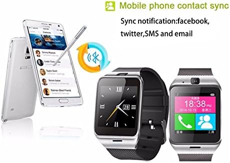 Corelink Bluetooth Smart-Ръчни Часовници Отключване на Сензорния екран мобилен Телефон с камера, NFC Крачкомер