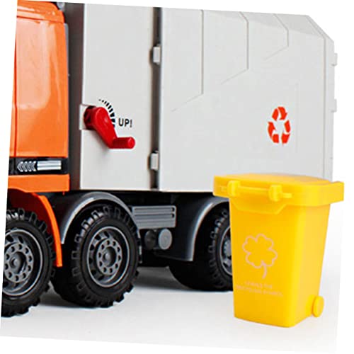 CLISPEED 6шт Кошчето за боклук За Сортиране на отпадъци Мини Кофа за Боклук Детско Abs Трикольор
