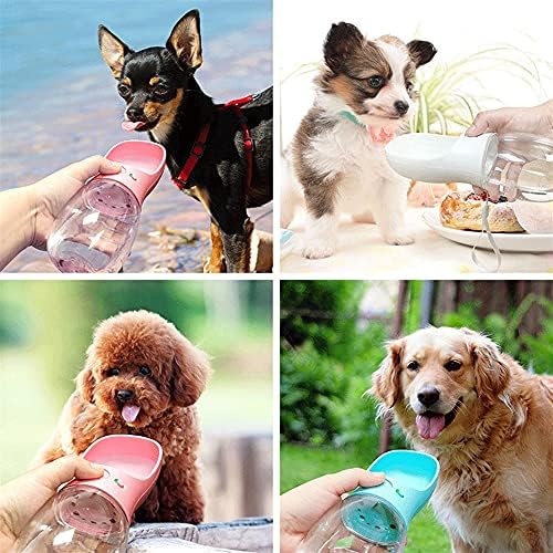 AMAYYAcww Основни Купички за Кучета Преносима Бутилка за вода за кучета за Малко по-Големи Кучета, Пияч за Кученца,