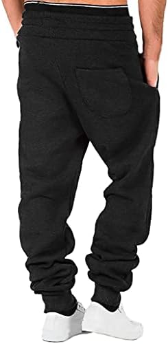 Мъжки Спортни Панталони-Карго от Плътно Отвътре с Еластичен Ластик На талията и Завязками, Спортни Панталони,