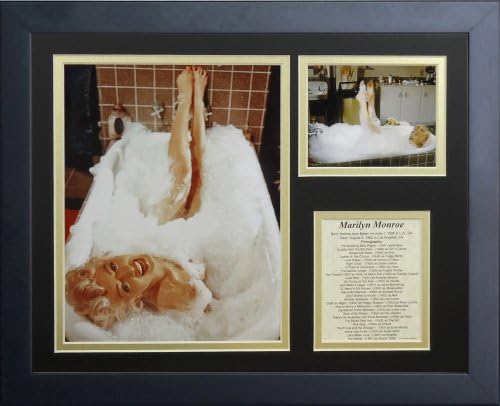 Легенди никога не умират Фотоколлаж Мерилин Монро в рамката за баня, 11x14 инча, (16302U)