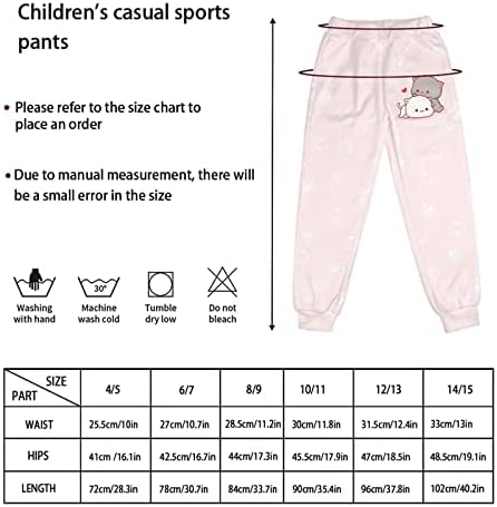 Showudesigns Спортни Панталони за момичета 4-15 години Всекидневни Спортни Панталони с джобове