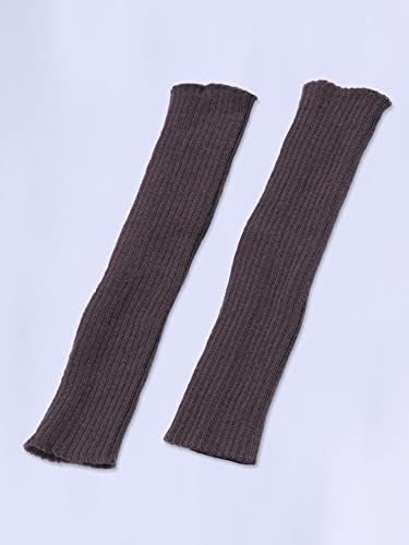 Дамски гети от плътен Ребристого трикотаж Verdusa, Чорапи Y2K 80-те години